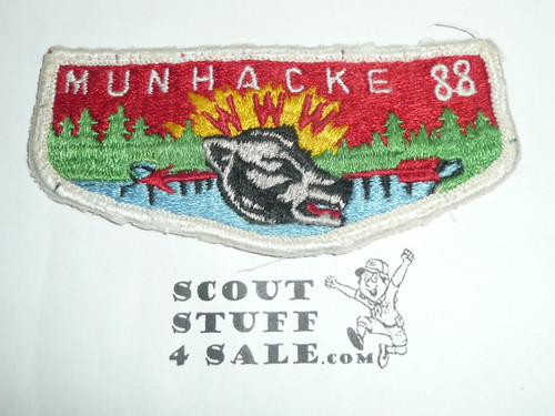 Order of the Arrow Lodge #88 Munhacke s2 Flap Patch, used