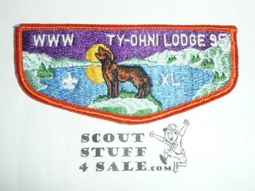 Order of the Arrow Lodge #95 Ty-Ohni s7 40th Anniversary Flap Patch