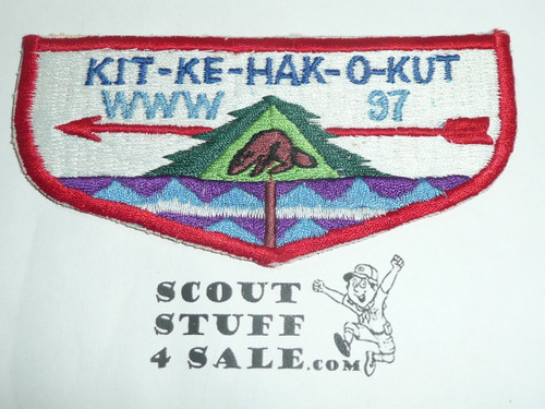 Order of the Arrow Lodge #97 Kit-Ke-Hak-O-Kut s4 c/e Flap Patch