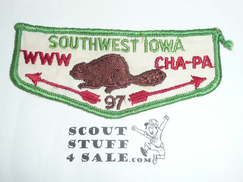 Order of the Arrow Lodge #97 Cha-Pa f2 Flap Patch, limp