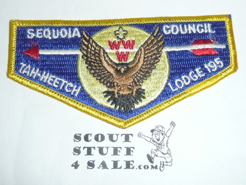 Order of the Arrow Lodge #195 Tah Heetch s2 Flap Patch