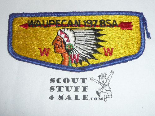 Order of the Arrow Lodge #197 Waupecan s8 Flap Patch
