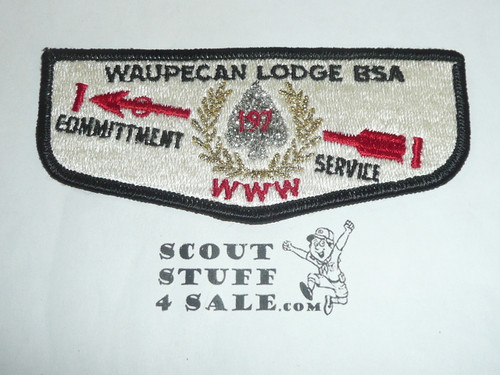 Order of the Arrow Lodge #197 Waupecan s9 Flap Patch