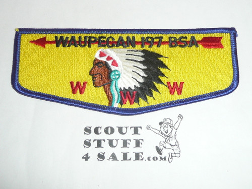Order of the Arrow Lodge #197 Waupecan s27 Flap Patch