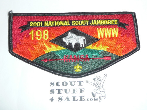 Order of the Arrow Lodge #198 Kansa s6 2001 Jamboree Flap Patch