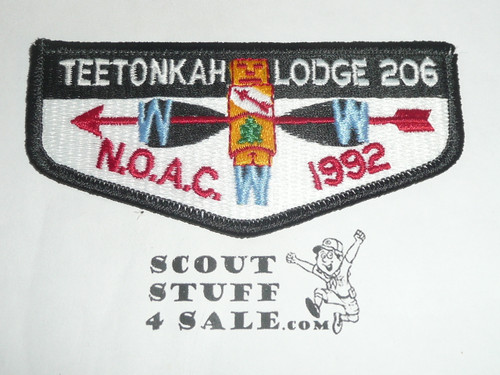 Order of the Arrow Lodge #206 Teetonkah s16 Flap Patch