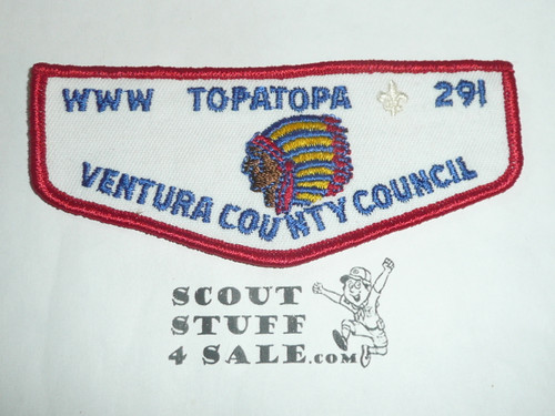 Order of the Arrow Lodge #291 Topa Topa f2 Flap Patch