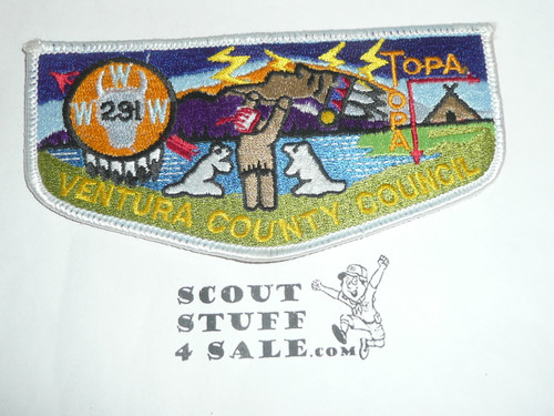 Order of the Arrow Lodge #291 Topa Topa s15 Flap Patch