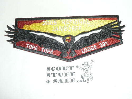 Order of the Arrow Lodge #291 Topa Topa s89 2005 Jamboree Flap Patch