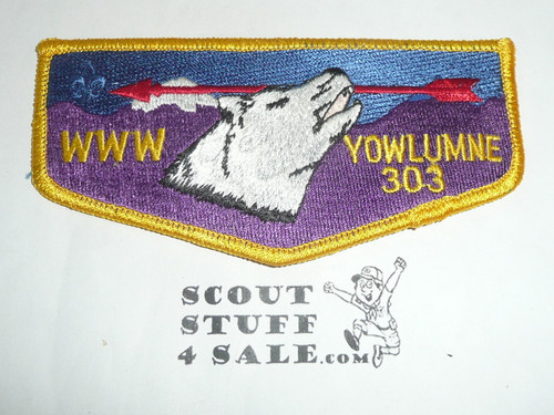 Order of the Arrow Lodge #303 Yowlumne s31 Flap Patch