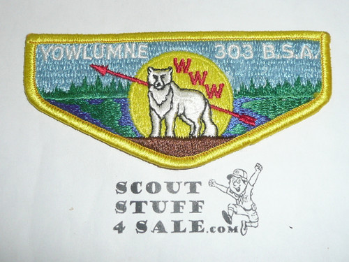 Order of the Arrow Lodge #303 Yowlumne s11 Flap Patch