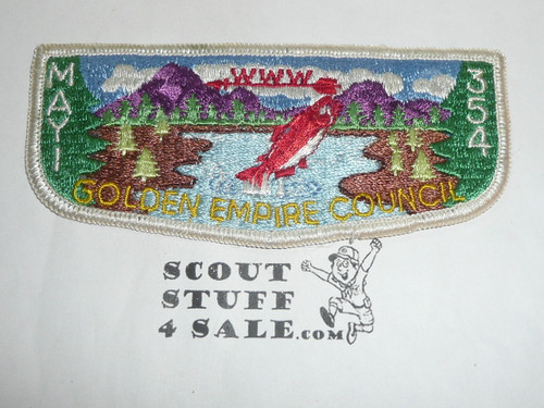 Order of the Arrow Lodge #354 Mayi s1 Flap Patch