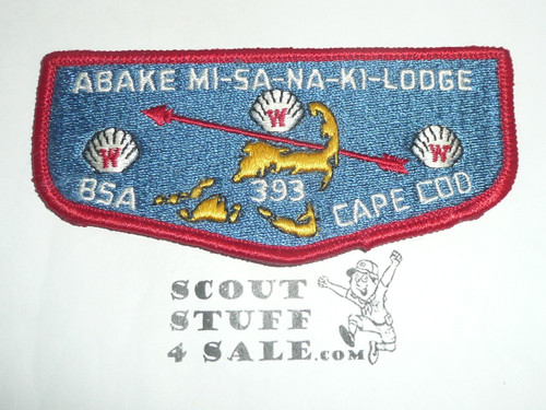 Order of the Arrow Lodge #393 Abake-Mi-Sa-Na-Ki s4 Flap Patch