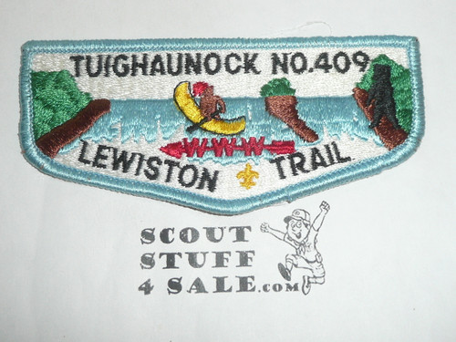 Order of the Arrow Lodge #409 Tuighaunock s4 Flap Patch