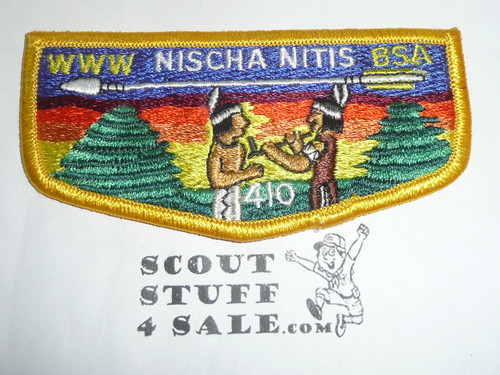 Order of the Arrow Lodge #410 Nischa Nitis s6 Flap Patch