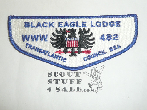 Order of the Arrow Lodge #482 Black Eagle ys3 Prototype Flap Patch