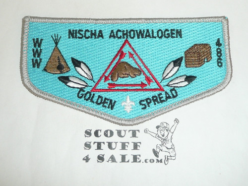 Order of the Arrow Lodge #486 Nischa Achowalogen s7.5 Flap Patch