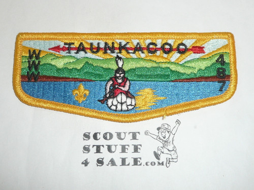 Order of the Arrow Lodge #487 Taunkacoo s3 Flap Patch