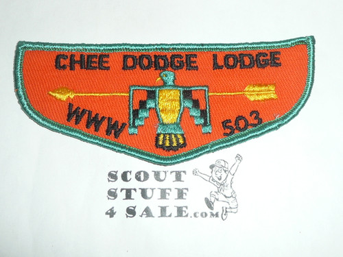 Order of the Arrow Lodge #503 Chee Dodge f1 Flap Patch