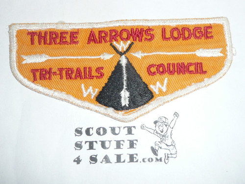 Order of the Arrow Lodge #510 Three Arrows f2 Flap Patch, used