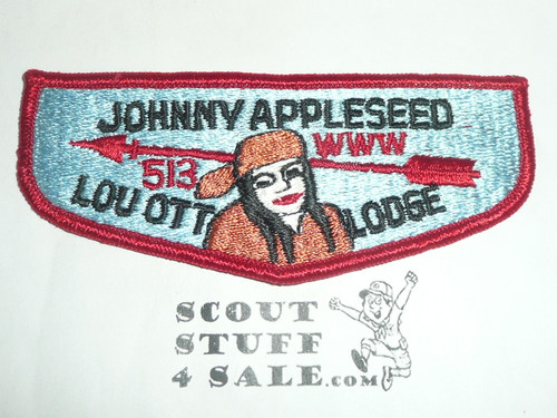Order of the Arrow Lodge #513 Lou Ott s5 Flap Patch