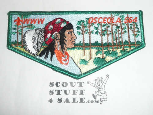 Order of the Arrow Lodge #564 Osceola s16 Flap Patch