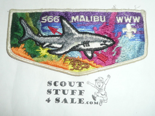 Order of the Arrow Lodge #566 Malibu s6 Flap Patch, used