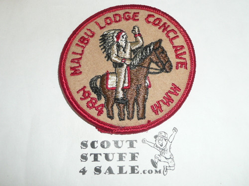 Order of the Arrow Lodge #566 Malibu 1984 Conclave Patch - Scout