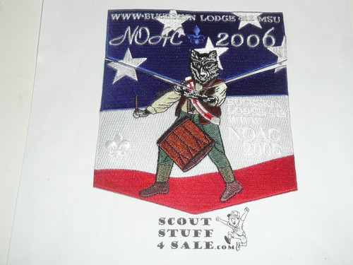 Order of the Arrow Lodge #412 Buckskin 3 different 2006 NOAC 2-piece Flap Patch - Boy Scout