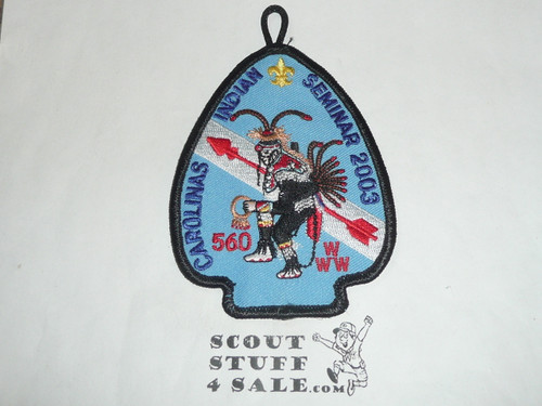 Order of the Arrow Lodge #560 Eswau Huppeday 2003 Carolinas Indian Seminar Patch