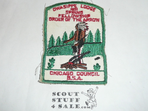 Order of the Arrow Lodge #51 Shawnee 1951 Spring Fellowship Patch