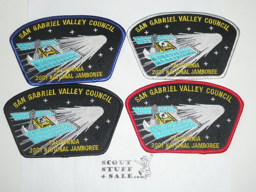 2001 National Jamboree JSP - San Gabriel Valley Council Set of Jamboree Shoulder Patches
