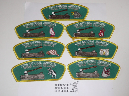 2005 National Jamboree JSP - Wood Badge Reunion, 7 different