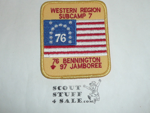 1997 National Jamboree Western Region Subcamp 7 Patch