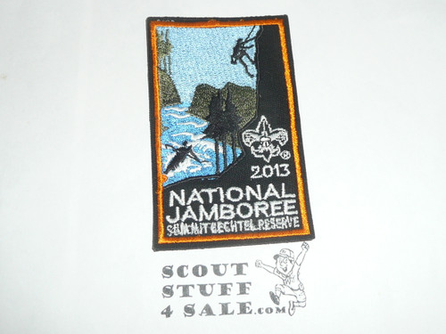 2013 National Jamboree Participant Patch, embroidered cut edge twill