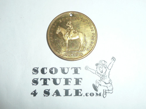 Excelsior Shoe Company Teens Boy Scout Coin / Token , Version 1 in exceptional Condition