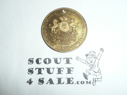 Excelsior Shoe Company Teens Boy Scout Coin / Token , Version 1 in exceptional Condition