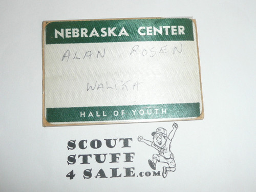 National Order of the Arrow Conference (NOAC), 1967 Participant Name Tag