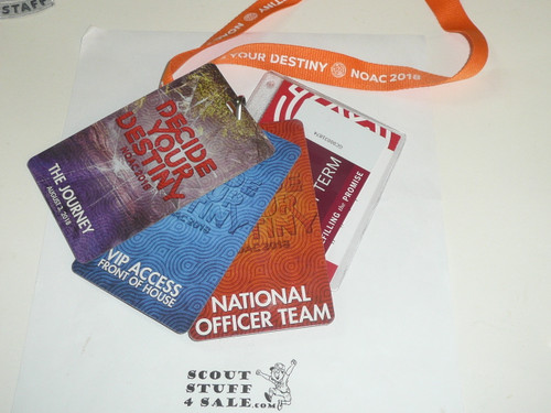 National Order of the Arrow Conference (NOAC), 2018 Name Tag with other ID and Neck Cord