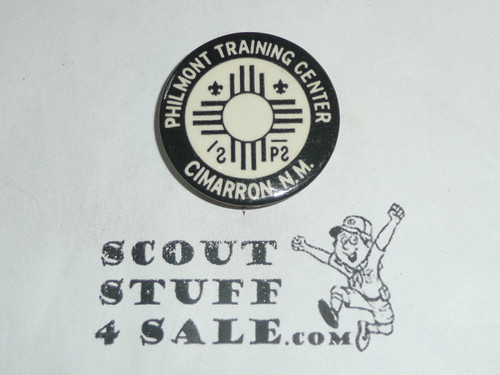 Philmont Scout Ranch, Training Center Button, Black