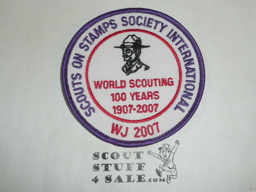 2007 Boy Scout World Jamboree Scouts on Stamps Society International Patch