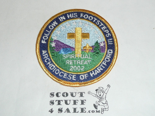 2002 Catholic Scout Retreat Patch, Archdiocese of Hartford