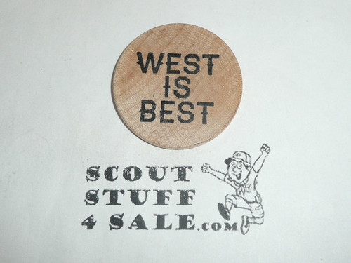 Western Region West is Best Wooden Nickel