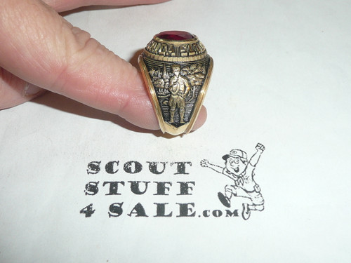Boy Scouts of America National Executive Institute (NEI) Gold Ring, size 9, MINT Condition