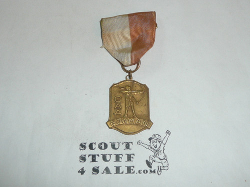 CAA Bowman Archery Award Medal, used in Boy Scout Camps