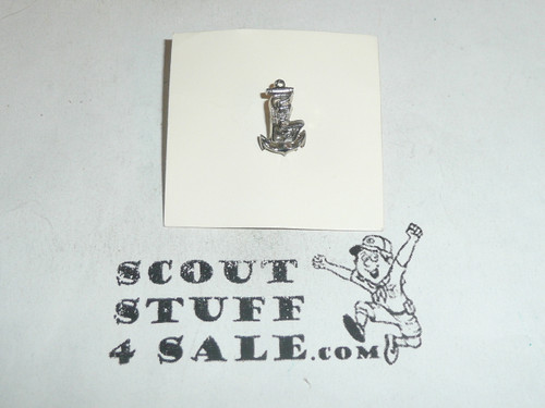 Sea Scout Lapel Pin with anchor and Explorer Universal Emblem, 1970's