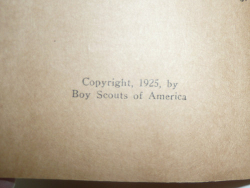 Horsemanship Merit Badge Pamphlet, Type 3, Tan Cover, 1925 Printing, Mint Condition