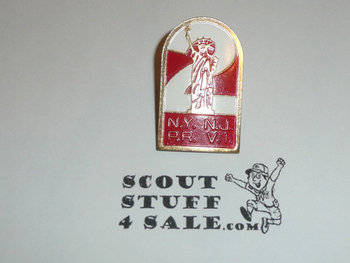 Region 2 Metal Neckerchief Slide, 4 territory - Boy Scout