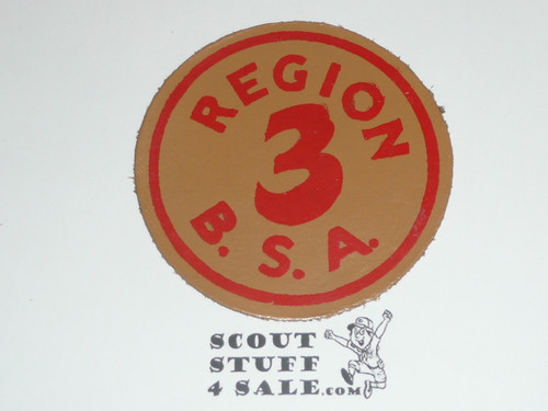 Region 3 Leather Patch, RARE - Boy Scout