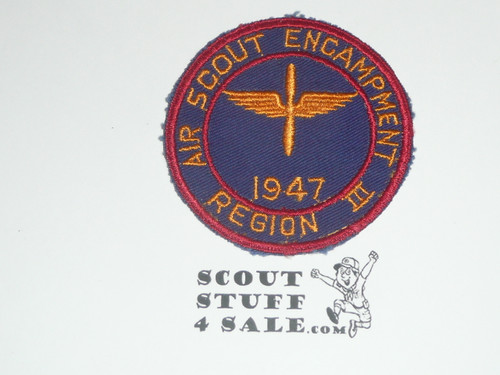 Region 3 1947 Air Scout Encampment Patch - Boy Scout